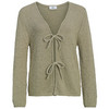 Damen Strickjacke mit Bindebändern