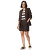 Damen Leinen-Blazer mit Reverskragen