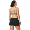 Damen Bade-Shorts mit Seersucker-Struktur