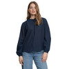 Damen Leinen-Bluse unifarben