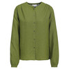 Damen Leinen-Bluse unifarben