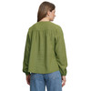 Damen Leinen-Bluse unifarben