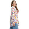 Damen Leinen-Bluse mit Allover-Print