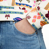 Damen Hoodie mit Allover-Print