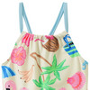 Mädchen Badeanzug mit sommerlichen Motiven