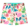 Jungen Badeshorts mit sommerlichen Motiven