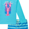 Kinder UV-Set mit Badeshirt und Hose UPF40