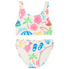 Mädchen Bikini mit sommerlichen Motiven