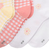 5 Paar Damen Sneaker-Socken im Muster-Mix