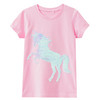 Mädchen T-Shirt mit Wendepailletten