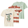 3 Jungen T-Shirts in verschiedenen Dessins