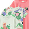 3 Mädchen T-Shirts mit bunten Motiven