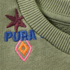 Jungen Sweatshirt mit Allover-Stickerei