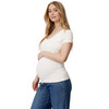 2 Damen Umstands-T-Shirts mit Stillfunktion