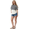 Zwangerschaps T-shirt met ringellook
