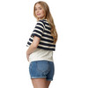 Zwangerschaps T-shirt met ringellook