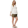 Damen Musselin-Umstandsbluse mit Bindeband