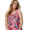 Damen Umstands-Maxikleid mit Blumen-Print
