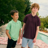 Jungen Poloshirt in Pique-Struktur