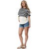 Damen Umstands-Jeansshorts