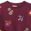 Mädchen Sweatshirt mit Allover-Stickerei