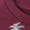 Mädchen Sweatshirt mit Allover-Stickerei