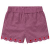 Mädchen Seersucker-Shorts mit Stickerei