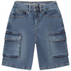 Jungen Jeansshorts im Cargo-Style