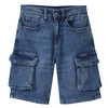 Jeansshort in cargo-stijl voor jongens