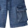 Jeansshort in cargo-stijl voor jongens