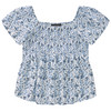 Mädchen Blusenshirt mit Blumen allover