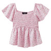 Mädchen Blusenshirt mit Blumen allover