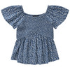Mädchen Blusenshirt mit Blumen allover