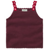 Mädchen Stricktop mit Blumen-Details