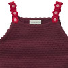 Mädchen Stricktop mit Blumen-Details