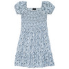 Mädchen Kleid mit Blumen allover
