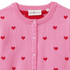 Mädchen Cardigan mit Herz-Allover