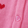 Mädchen Cardigan mit Herz-Allover