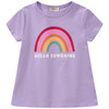 Mädchen T-Shirt mit gummiertem Print