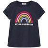 Mädchen T-Shirt mit gummiertem Print