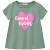 Mädchen T-Shirt mit gummiertem Print