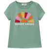 Mädchen T-Shirt mit gummiertem Print