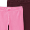 2 effen, korte leggings voor meisjes