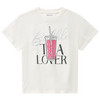 Mädchen T-Shirt mit Glanz-Print