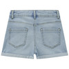 Meisjesjeansshorts met omslag
