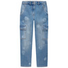 Mädchen Loose-Jeans im Cargo-Style