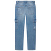 Mädchen Loose-Jeans im Cargo-Style