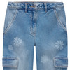 Mädchen Loose-Jeans im Cargo-Style