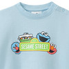 Sesamblauw-sweater met print