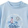 Baby Langarmshirt mit Schiff-Print